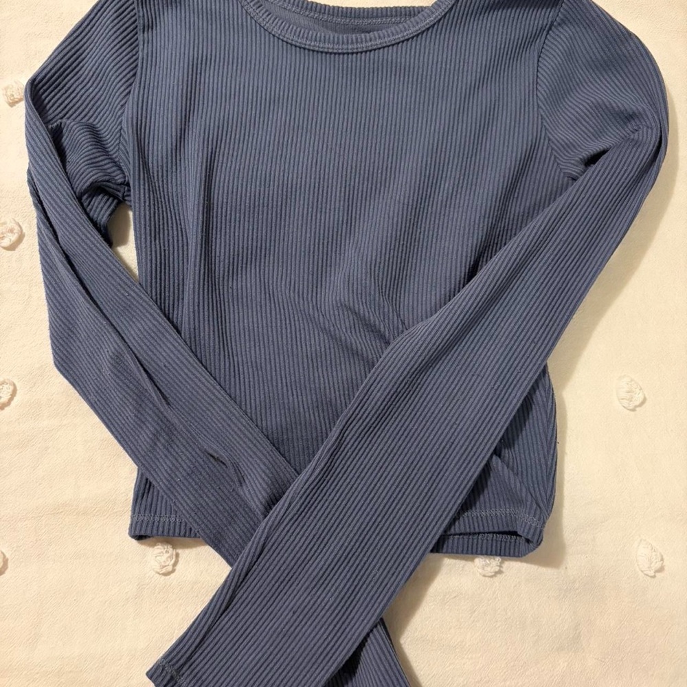 FINAL DAY FOR SALE TAKING BEST OFFER Hollister Navy Ribbed Long Sleeve Top